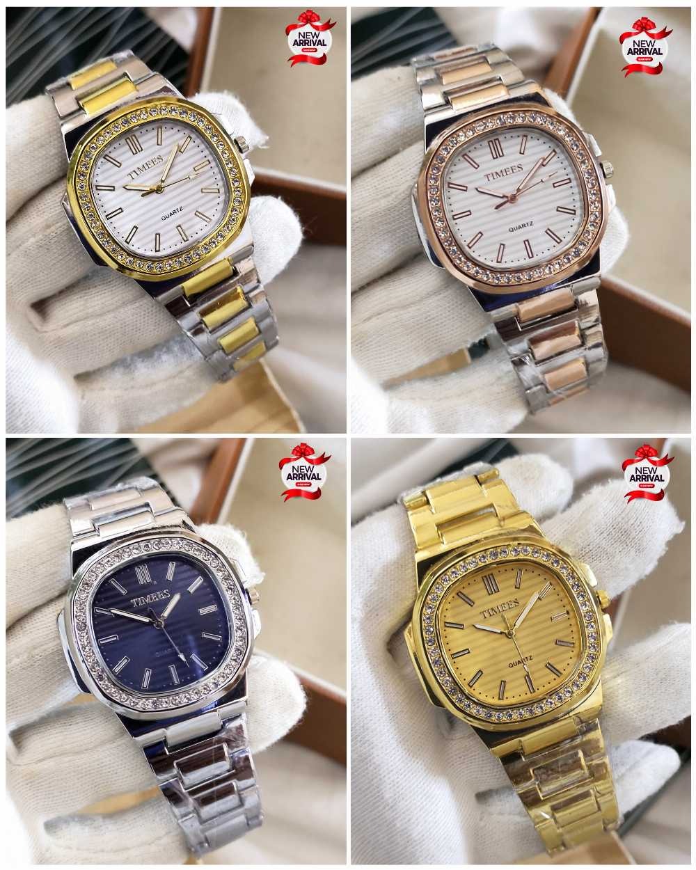 Multi Color Classic Style Premium Look Steel Chain Watch for Men
